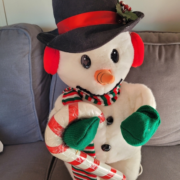 santas best Other - Vintage Snowman 90s animated 23" tall original box
